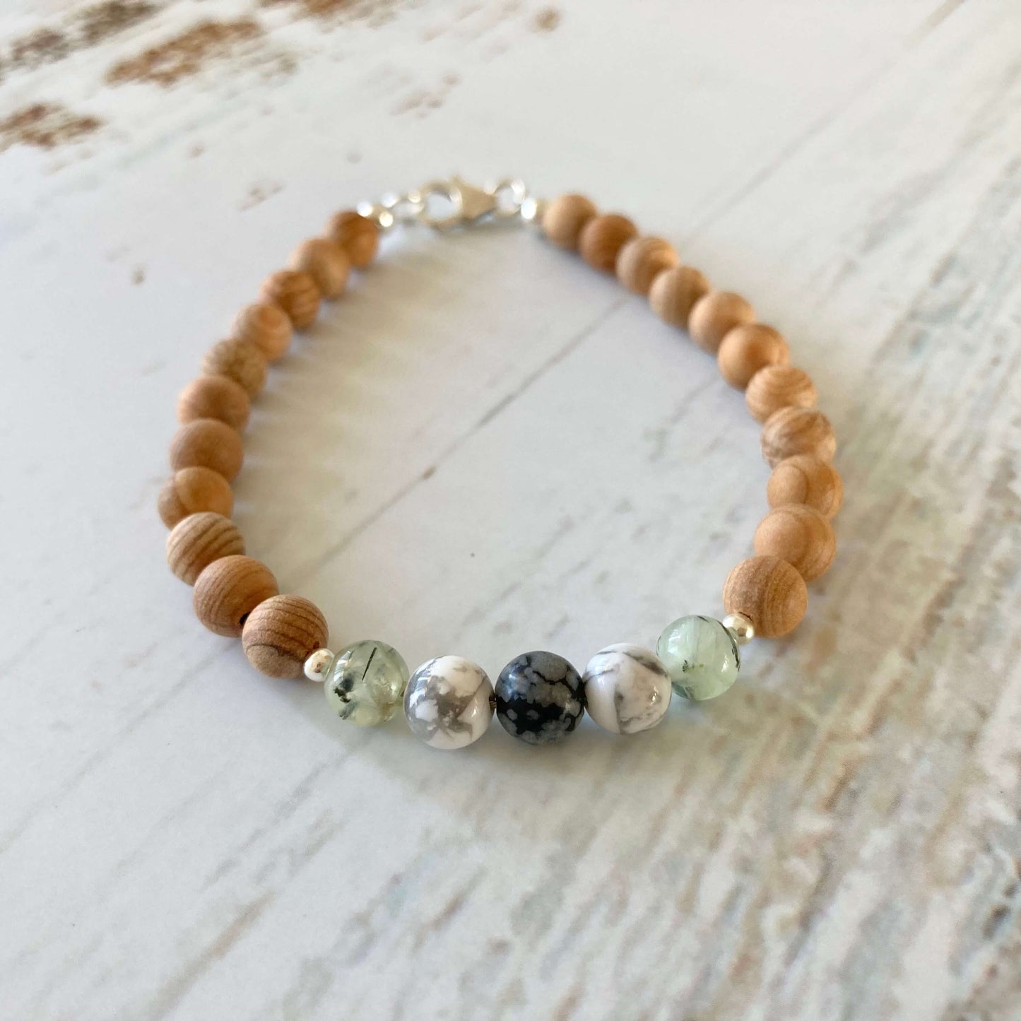 Wooden anxiety unisex bracelet