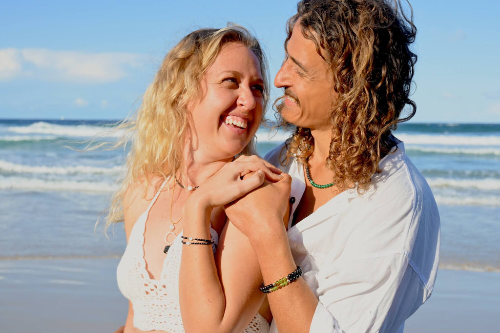 Mens Necklace For Manifestation with Malachite