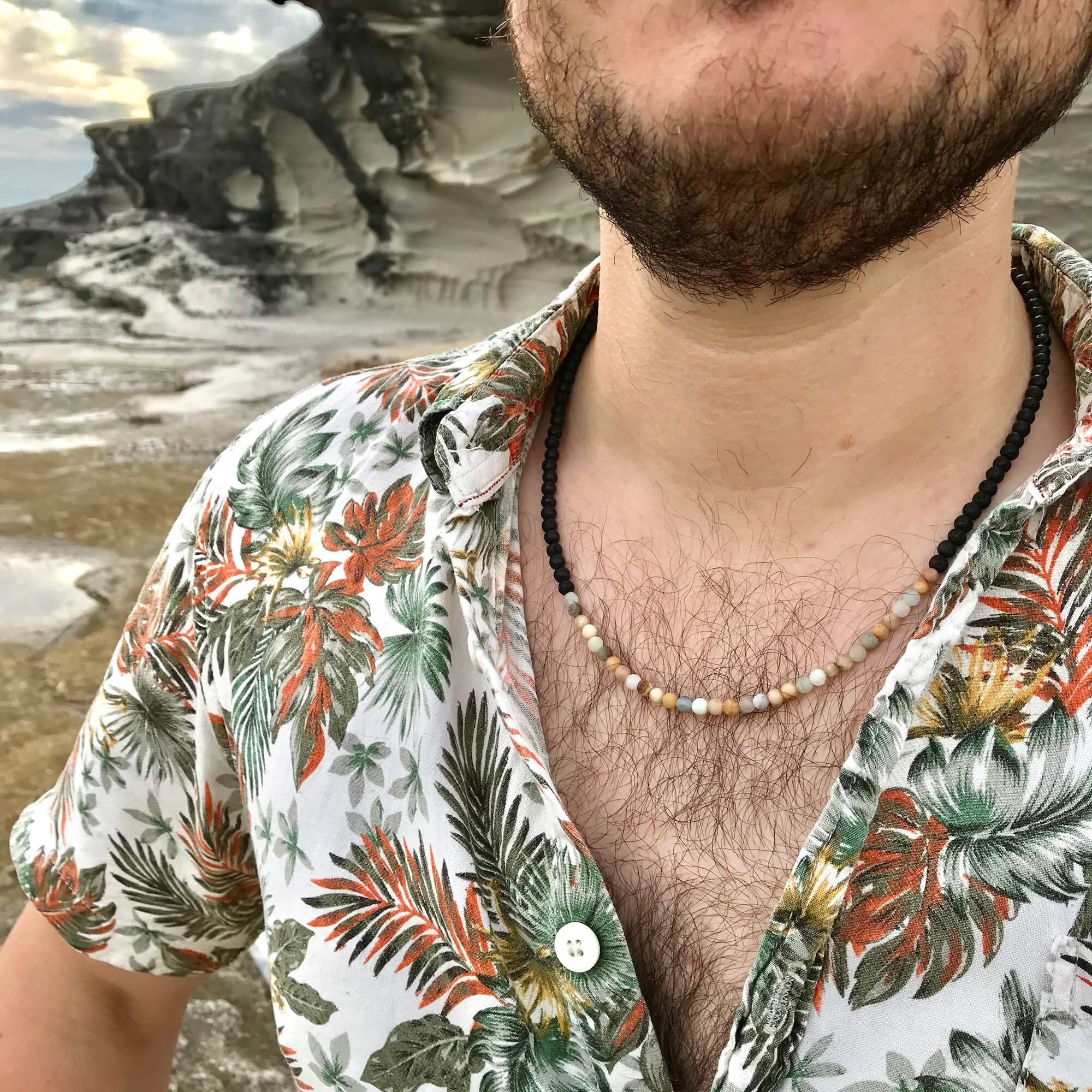 Empowerment For Men Positivity & Emotional Balance Necklace model 4