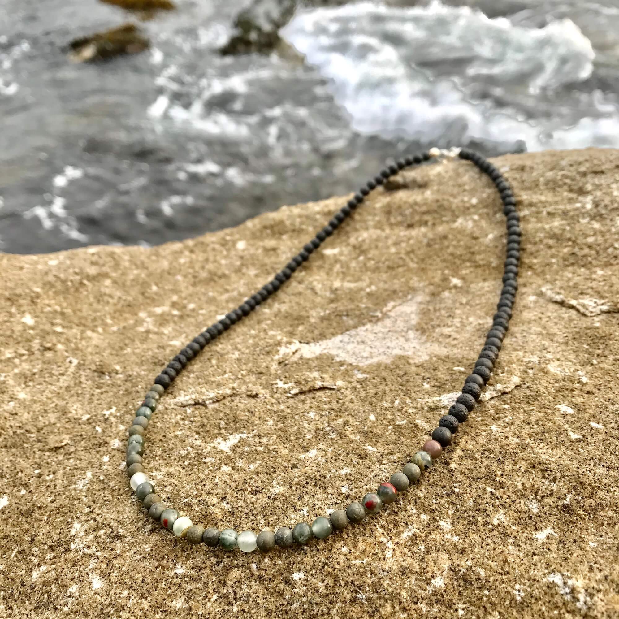 Empowerment For Men Strength and Courage diffuser Necklace