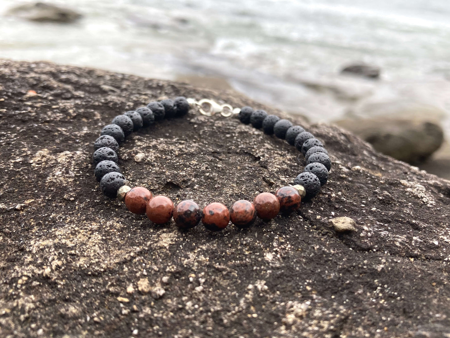 Self-Acceptance - Red Obsidian Bracelet