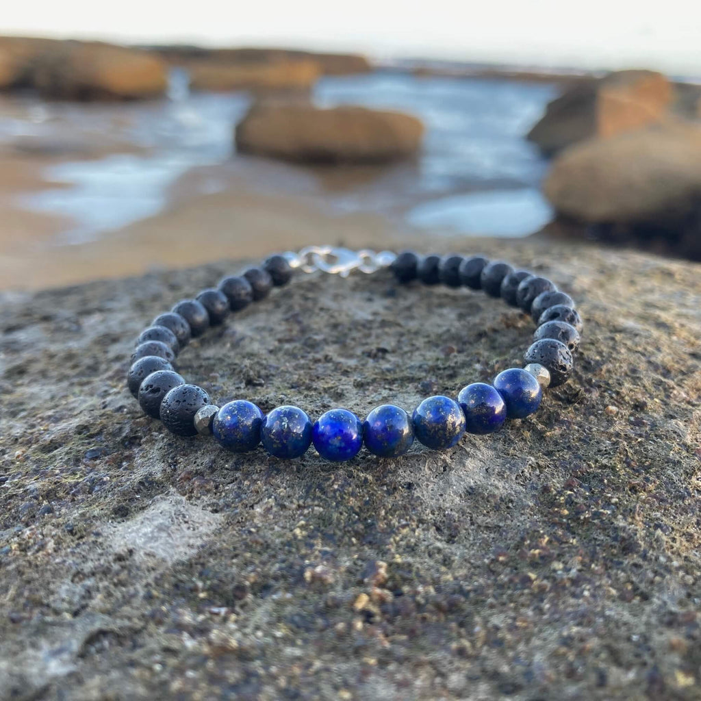 Mens Lapis Lazuli  Bracelet for Empowerment