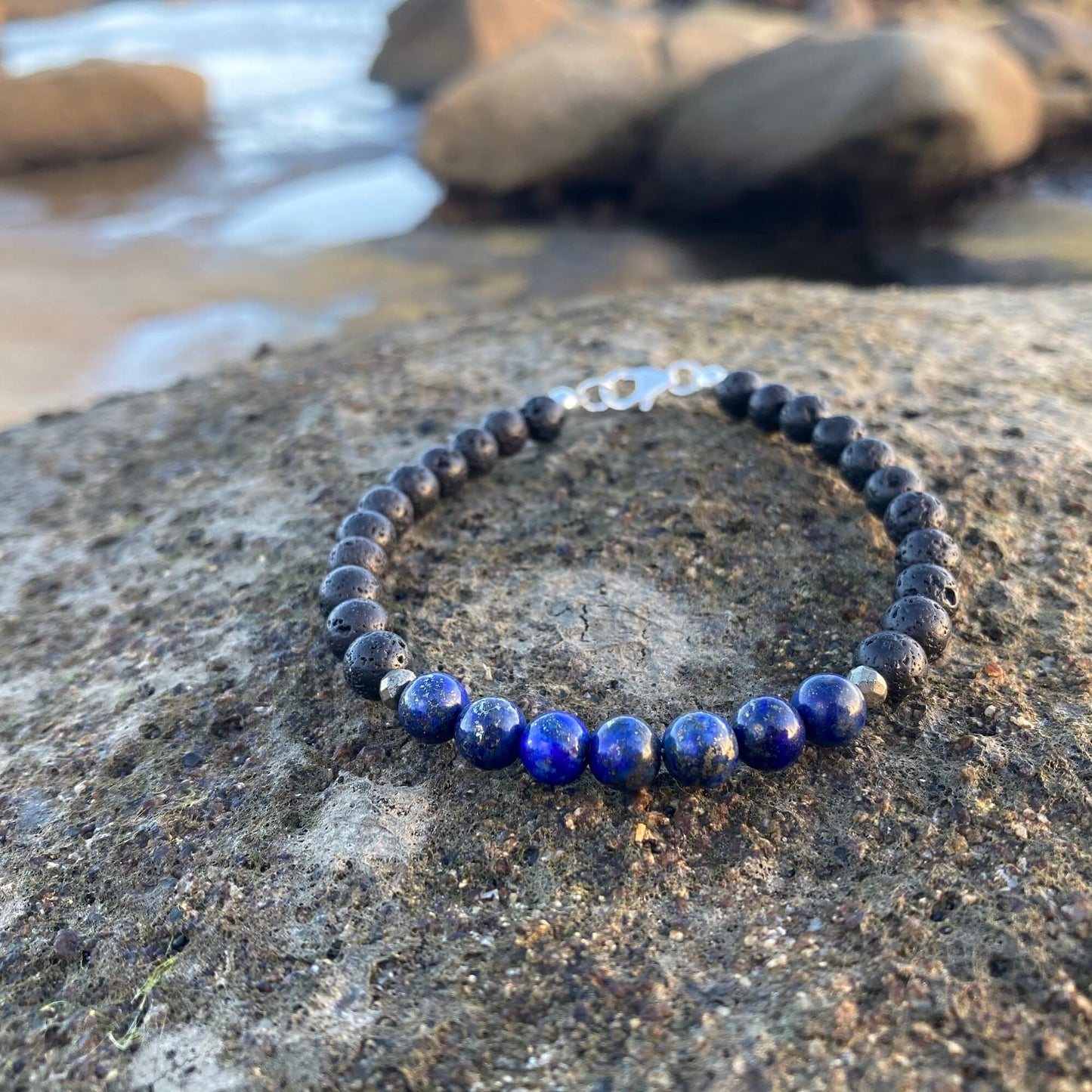 Mens Lapis Lazuli healing Bracelet