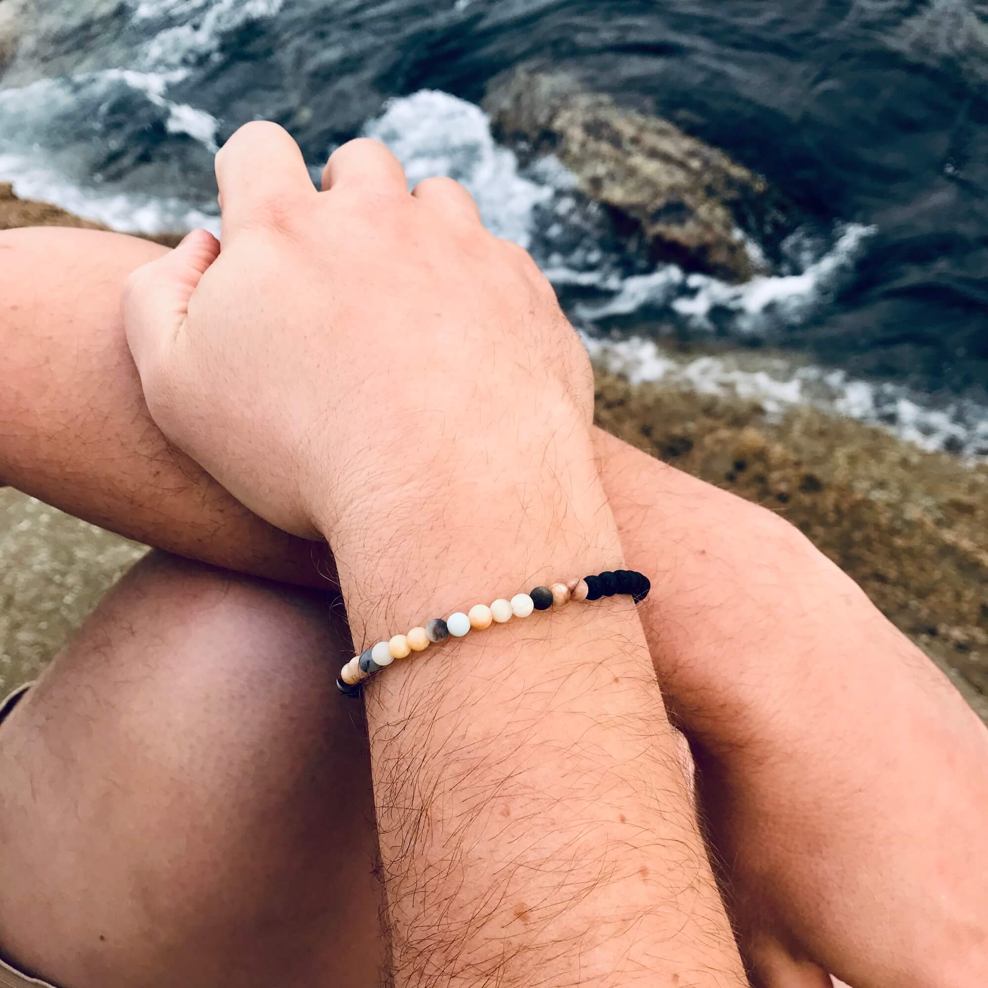 Mens positvity & Emotional Balance Diffuser bracelet